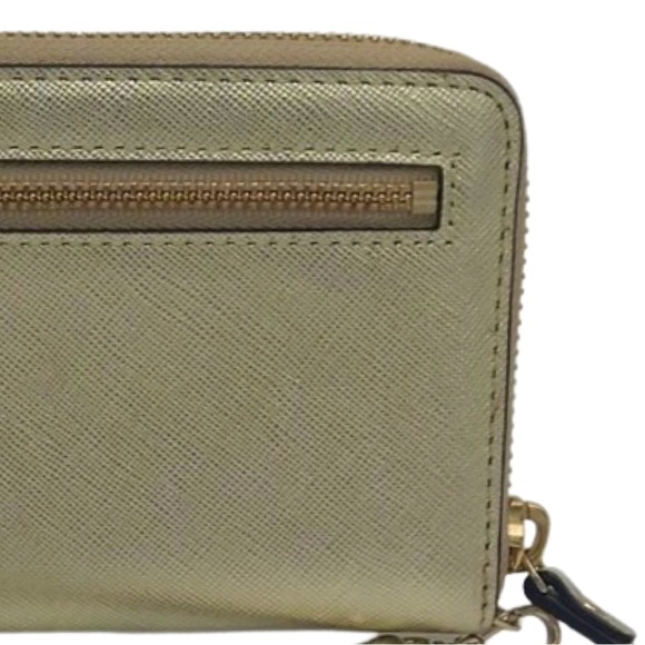 NWOT Kate Spade gold metallic leather wallet/wristlet. Perfect clutch or wallet! - Picture 10 of 11